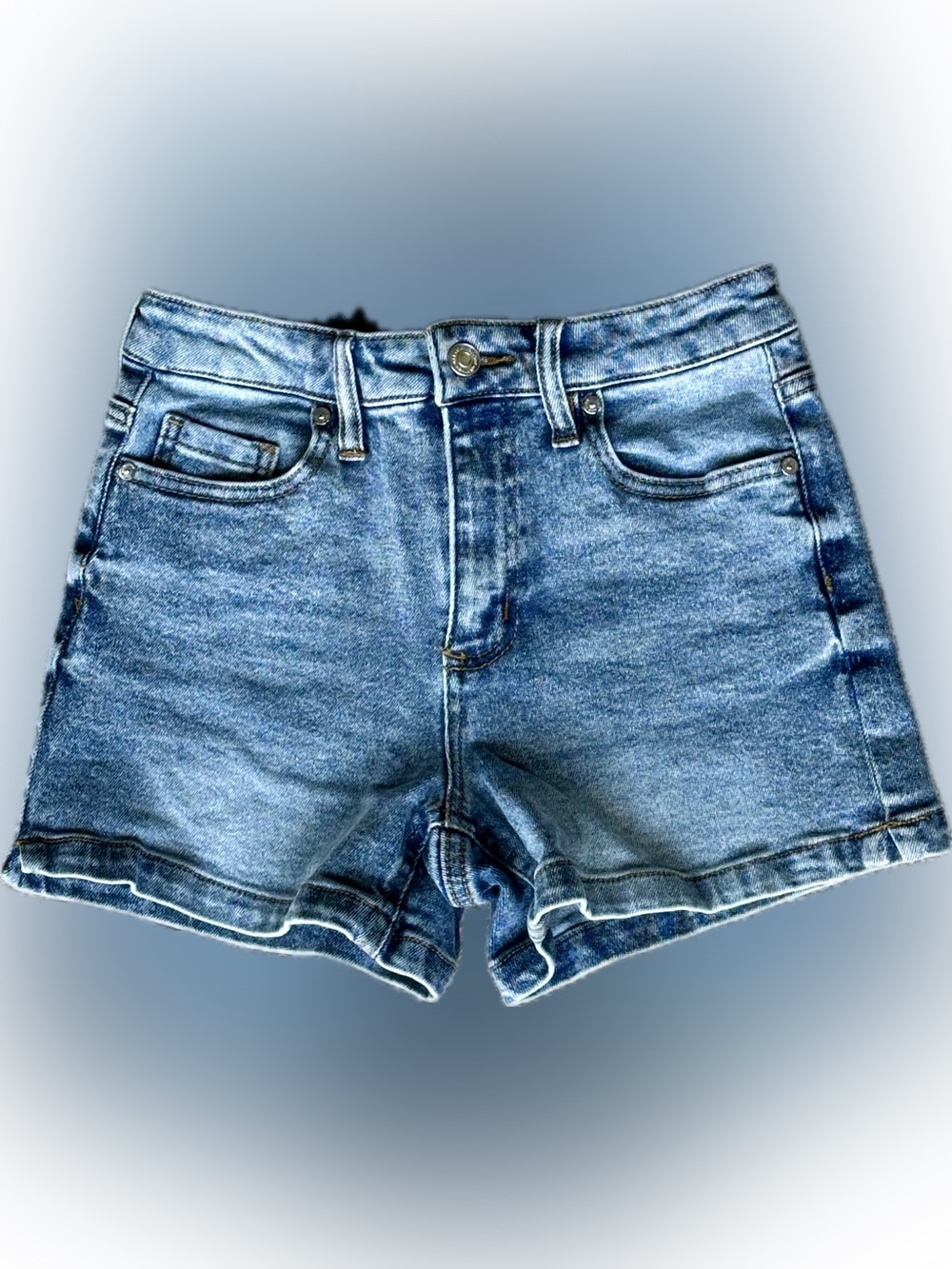 Oat New York Light Blue Denim Shorts
